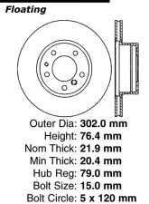 Centric C-Tek Standard Brake Rotor 121.34024                                     - 121.34024 - Image 3