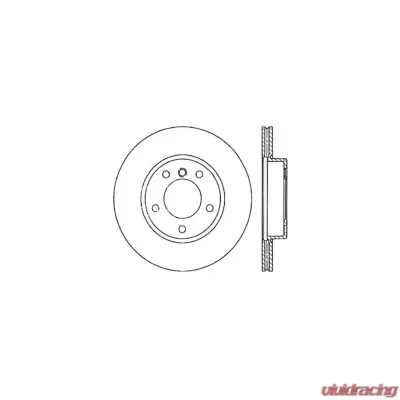 Centric C-Tek Standard Brake Rotor 121.34029 - 121.34029