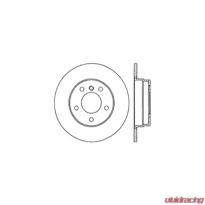 Centric C-Tek Standard Brake Rotor 121.34030 - 121.34030
