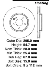 Centric C-Tek Standard Brake Rotor 121.35060                                     - 121.35060 - Image 4