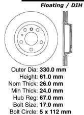 Centric C-Tek Standard Brake Rotor 121.35067                                     - 121.35067 - Image 4