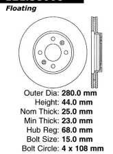 Centric C-Tek Standard Brake Rotor 121.38008                                     - 121.38008 - Image 4