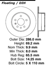 Centric C-Tek Standard Brake Rotor 121.38011                                     - 121.38011 - Image 4