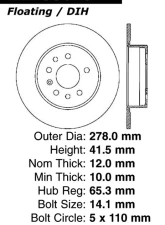 Centric C-Tek Standard Brake Rotor 121.38018                                     - 121.38018 - Image 4