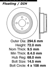 Centric C-Tek Standard Brake Rotor 121.39018                                     - 121.39018 - Image 4