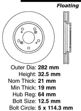 Centric C-Tek Standard Brake Rotor 121.40029                                     - 121.40029 - Image 4