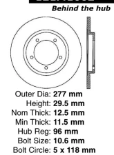 Centric C-Tek Standard Brake Rotor 121.41002                                     - 121.41002 - Image 4