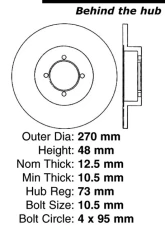 Centric C-Tek Standard Brake Rotor 121.42009                                     - 121.42009 - Image 4