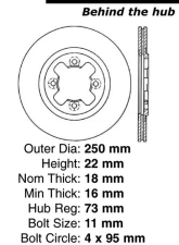 Centric C-Tek Standard Brake Rotor 121.42010                                     - 121.42010 - Image 4