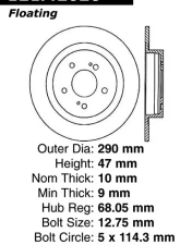 Centric C-Tek Standard Brake Rotor 121.42026                                     - 121.42026 - Image 4