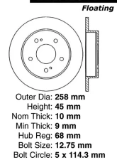 Centric C-Tek Standard Brake Rotor 121.42044                                     - 121.42044 - Image 4