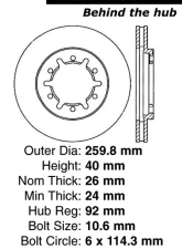 Centric C-Tek Standard Brake Rotor 121.42067                                     - 121.42067 - Image 4