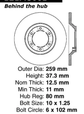 Centric C-Tek Standard Brake Rotor 121.43001                                     - 121.43001 - Image 4