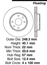 Centric C-Tek Standard Brake Rotor 121.43010                                     - 121.43010 - Image 4