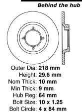 Centric C-Tek Standard Brake Rotor 121.44001                                     - 121.44001 - Image 4