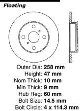 Centric C-Tek Standard Brake Rotor 121.44016                                     - 121.44016 - Image 4