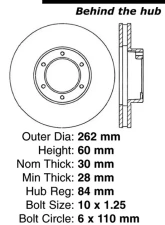 Centric C-Tek Standard Brake Rotor 121.44060                                     - 121.44060 - Image 4