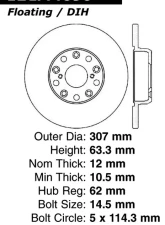 Centric C-Tek Standard Brake Rotor 121.44090                                     - 121.44090 - Image 4