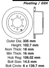 Centric C-Tek Standard Brake Rotor 121.44094                                     - 121.44094 - Image 4