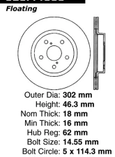 Centric C-Tek Standard Brake Rotor 121.44111                                     - 121.44111 - Image 4