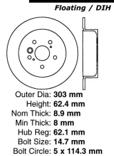Centric C-Tek Standard Brake Rotor 121.44134                                     - 121.44134 - Image 4