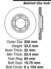 Centric C-Tek Standard Brake Rotor 121.46018                                     - 121.46018 - Image 4