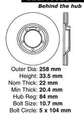 Centric C-Tek Standard Brake Rotor 121.46020                                     - 121.46020 - Image 4