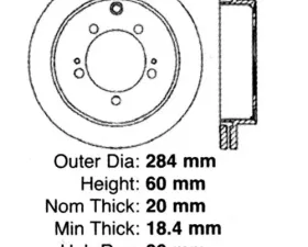 Centric C-Tek Standard Brake Rotor 121.46048
