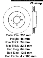 Centric C-Tek Standard Brake Rotor 121.46060                                     - 121.46060 - Image 4