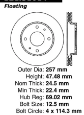 Centric C-Tek Standard Brake Rotor 121.51014                                     - 121.51014 - Image 4