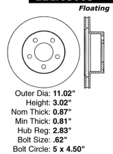 Centric C-Tek Standard Brake Rotor 121.63003                                     - 121.63003 - Image 4