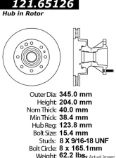 Centric C-Tek Standard Brake Rotor 121.65126                                     - 121.65126 - Image 2