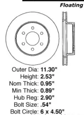 Centric C-Tek Standard Brake Rotor 121.67020                                     - 121.67020 - Image 2