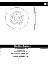 Centric C-Tek Standard Brake Rotor 121.67075                                     - 121.67075 - Image 2