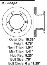Centric C-Tek Standard Brake Rotor 121.79014                                     - 121.79014 - Image 3