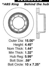 Centric C-Tek Standard Brake Rotor 121.83013                                     - 121.83013 - Image 4