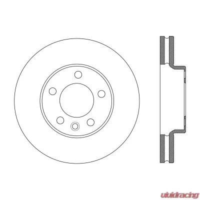 Centric C-Tek Standard Brake Rotor 121.99083 - 121.99083