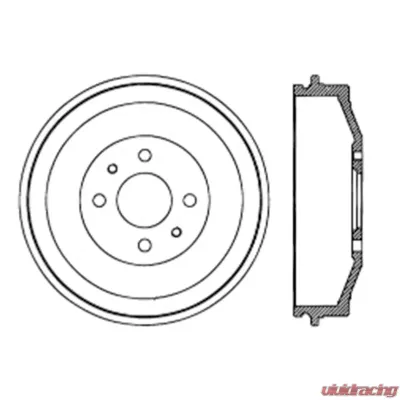 Centric Premium Brake Drum 122.04001 - 122.04001