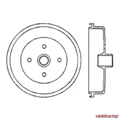 Centric Premium Brake Drum 122.33004 - 122.33004