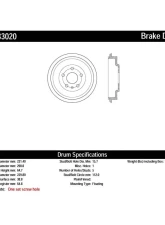 Centric Premium Brake Drum 122.33020                                     - 122.33020 - Image 3