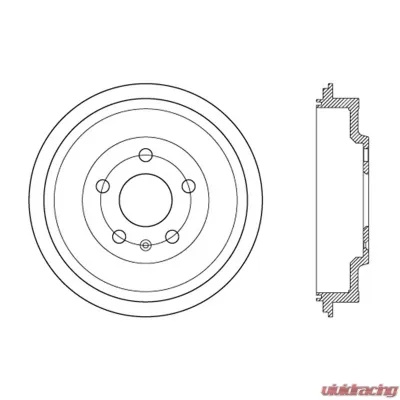 Centric Premium Brake Drum 122.33020 - 122.33020