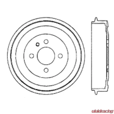 Centric Premium Brake Drum 122.34003 - 122.34003