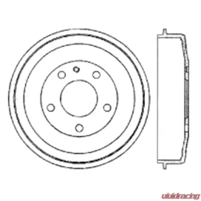 Centric Premium Brake Drum 122.34004 - 122.34004