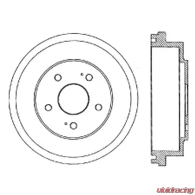 Centric Premium Brake Drum 122.40012 - 122.40012