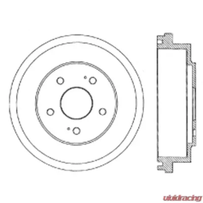 Centric Premium Brake Drum 122.40012 - 122.40012