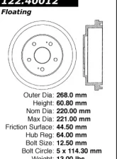 Centric Premium Brake Drum 122.40012                                     - 122.40012 - Image 8