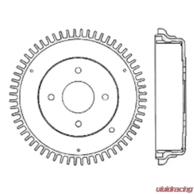 Centric Premium Brake Drum 122.42002 - 122.42002
