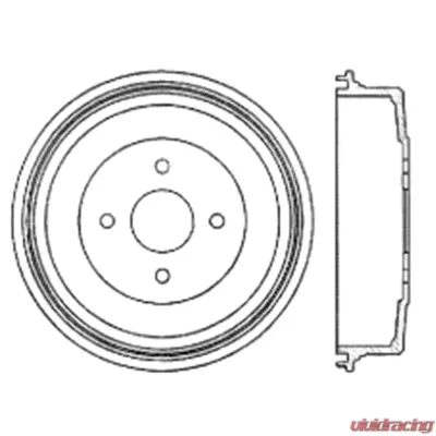Centric Premium Brake Drum 122.43002 - 122.43002