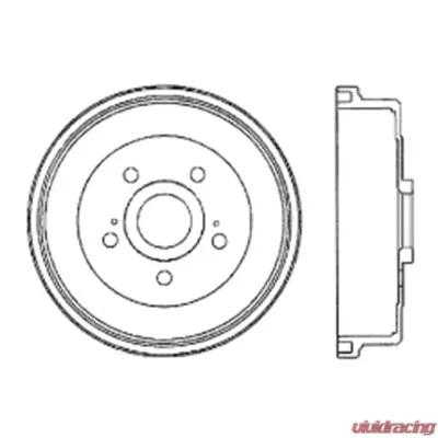Centric Premium Brake Drum 122.44024 - 122.44024