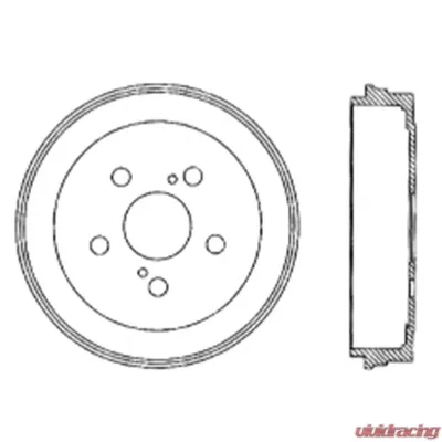 Centric Premium Brake Drum 122.44038 - 122.44038